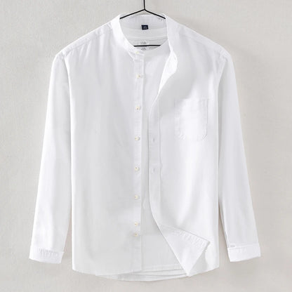 Chemises à manches longues pour hommes, style chinois, 100% coton, streetwear décontracté, médicaments, vêtements à la mode