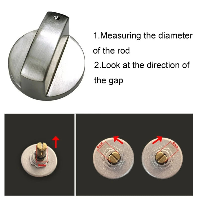 Lèvent Commande Universels en Métal, Accessoires Remplacement pour Cuisinière à Gaz, Livraison Directe, 4 Pièces