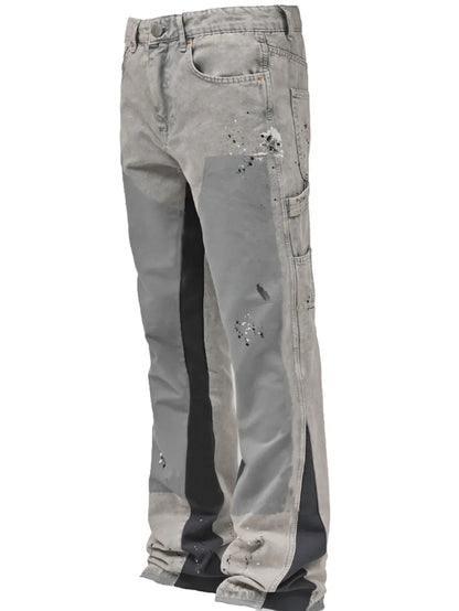 Jean délavé hommes Vintage longueur cheville pantalon taille moyenne poches bouton fermeture éclair mouche en détresse Denims Streetwear pantalon droit