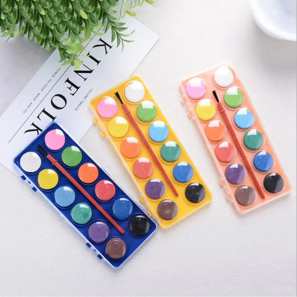 Ensemble de peinture à l'aquarelle, ensemble d'artiste, Kit de peinture pour étudiants débutants, fournitures de couleur à l'eau