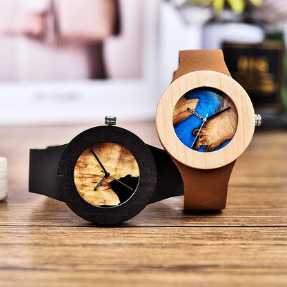BOBOBIRD-Montre à quartz en bois pour hommes et femmes, bracelet en bois de marque supérieure,