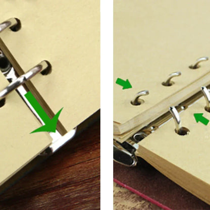 Carnet de croquis de reliure de cahiers rétro