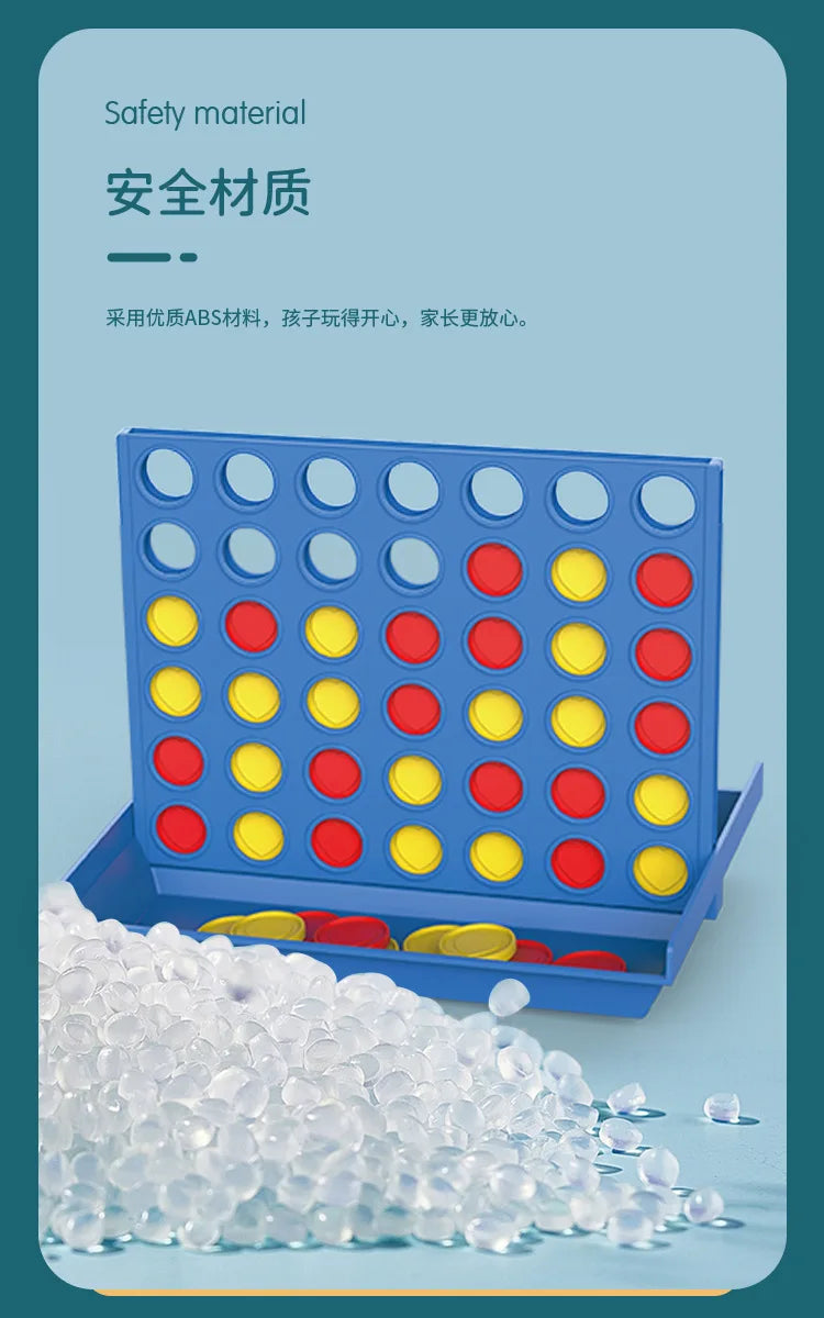 Jeu d'échecs de Bingo quatre en une rangée, jeu de société familial classique, jouets éducatifs amusants pour enfants, jeu de société de divertissement