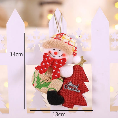 Décorations d'arbre de noël pour nouvel an 2022, poupées mignonnes, pendentif, décoration de maison, ornements d'arbre de noël, cadeau de noël, 2021