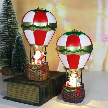 Maison LED de noël, aiguilles de pin, bonhomme de neige de noël, décoration lumineuse en résine, boutique de père noël, Micro ornements de paysage