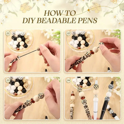 Ensemble de stylos à perles DIY, 6 pièces