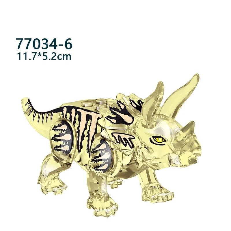 Mini bloc de construction jouet dinosaure jurassique Puzzle Animal tyrannosaure Rex ptérosaure bloc de construction jouet cadeau pour enfants