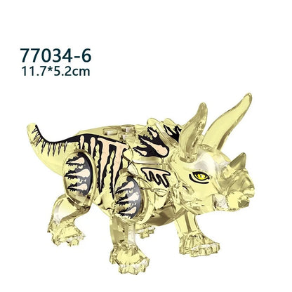 Mini bloc de construction jouet dinosaure jurassique Puzzle Animal tyrannosaure Rex ptérosaure bloc de construction jouet cadeau pour enfants