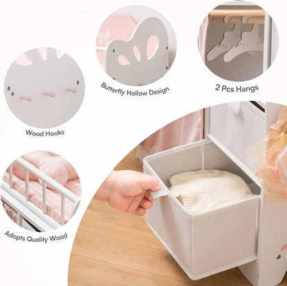 rolife - jouet Lit de poupées avec rangements