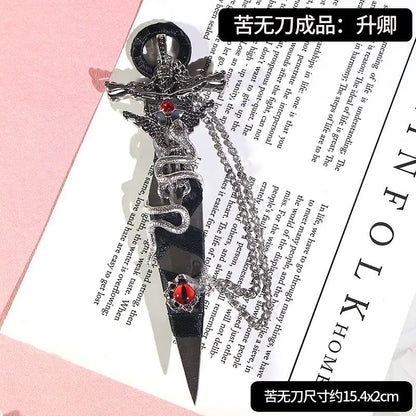 Lettres ventilées en acier inoxydable, épée n'a pas été aiguisée,