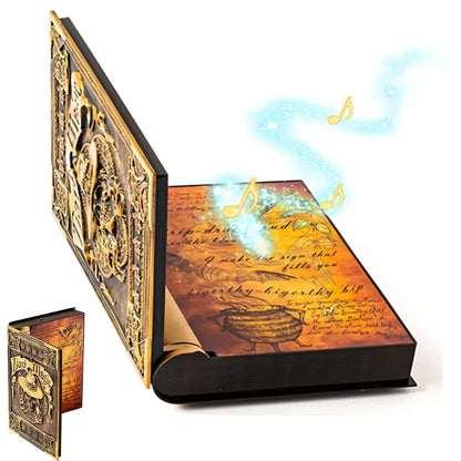 Livre de magie électrique avec son de squelette et lumière, décorations d'halloween, accessoires d'ambiance pour Festivals, cour, pelouse