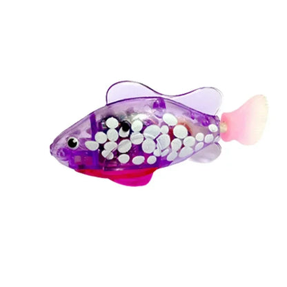Jouet poisson  pour chat LED inductif interactif