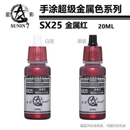 Pigment de peinture de document métallique, affaires militaires, jouets en argile faits à la main, modèle de revêtement à la main, coloration stylo SX01-SX024 revêtement Staline