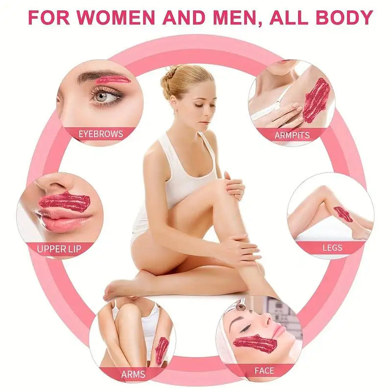 Perles dépilatoires pour épilation à chaud, 50g, avertir, chauffer, indolore, élimination des poils du corps