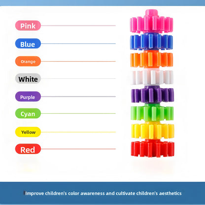 420 blocs de construction ronds bricolage, briques de personnages, jouets éducatifs et créatifs pour enfants, cadeaux de bricolage pour enfants