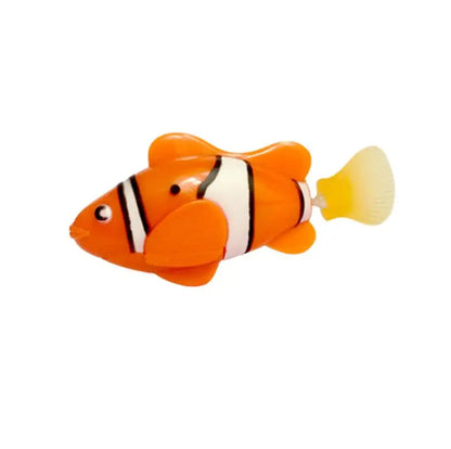 Jouet de bain électronique en forme de poisson robot pour enfant, animal de compagnie robotique avec batterie incluse, décoration de pêche, se comporte comme un vrai poisson, 5 pièces/ensemble