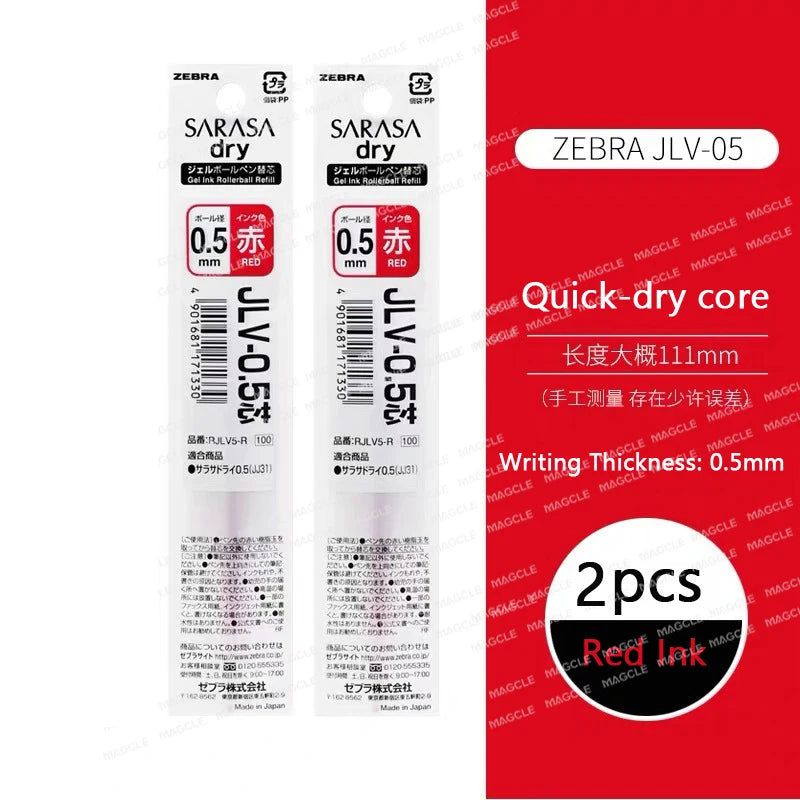 Stylos à encre Gel couleur zèbre JJ15  haute capacité rechargeable