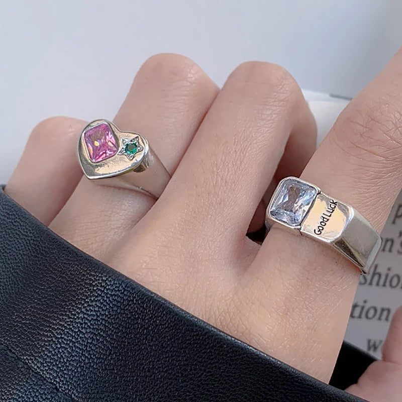 FOXANRY bague argent Sterling étincelant Zircon