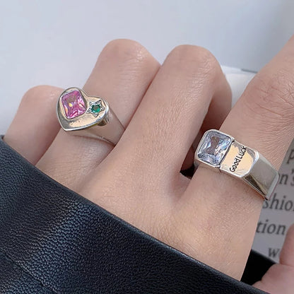 FOXANRY bague argent Sterling étincelant Zircon