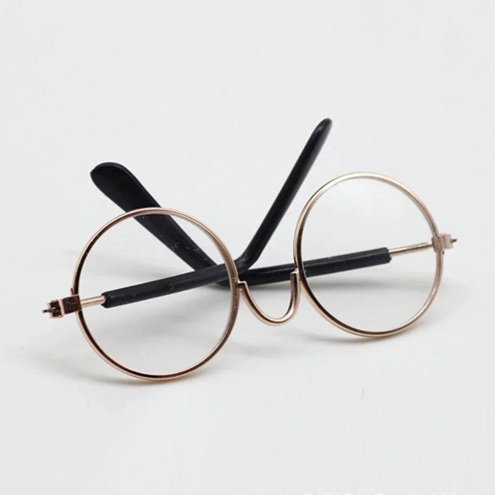 Lunettes de soleil de plage à cadre rond Casting, accessoires de poupées Labubu, seulement 7-8cm, 15 cm, 17cm