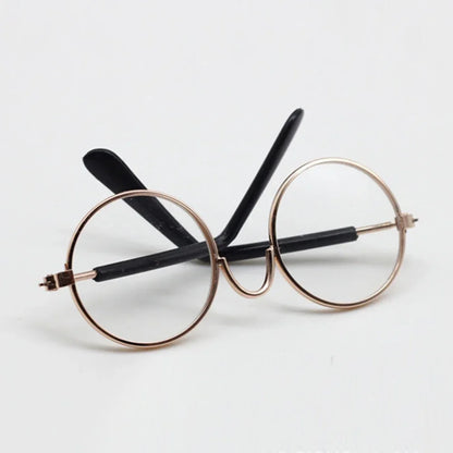 Lunettes de soleil de plage à cadre rond Casting, accessoires de poupées Labubu, seulement 7-8cm, 15 cm, 17cm
