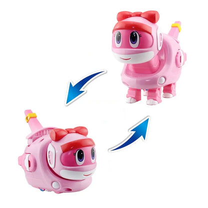 Min Gogo Dino ABS déformation voiture/avion figurines REX/PING/VIKI/TOMO Transformation dinosaure jouets pour enfants cadeau