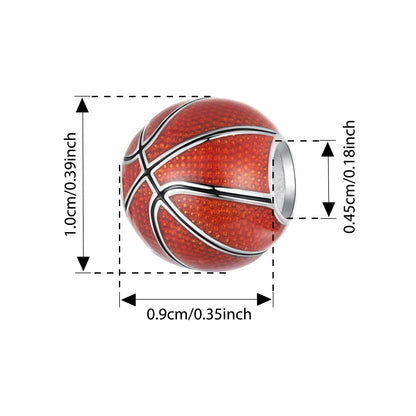 BISAER 925 en argent Sterling série balle charme Football volley-ball Tennis basket-Ball perle ajustement femmes et hommes Bracelet bricolage bijoux fins