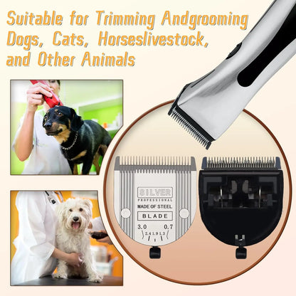 GEEMY 7190 Lame réglable professionnelle 5 en 1 pour animaux