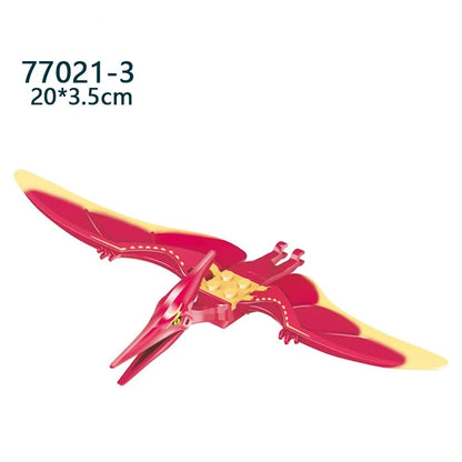 Mini bloc de construction jouet dinosaure jurassique Puzzle Animal tyrannosaure Rex ptérosaure bloc de construction jouet cadeau pour enfants
