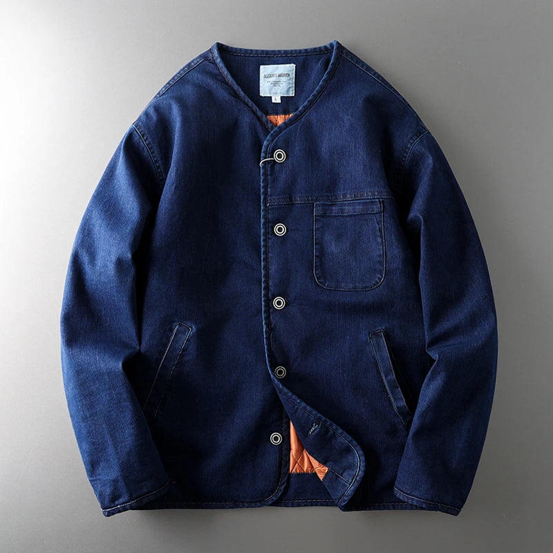 Américain rétro hommes Denim coton Jaet queue originale unique M coton vêtements Thiened décontracté Sle jeunesse ular