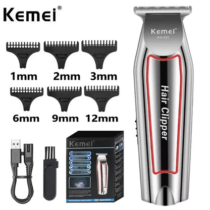 Kemei tondeuse à cheveux tondeuse à barbe électrique pour hommes tondeuse à cheveux coupe de cheveux Machine coupe de cheveux Kit de toilettage KM-032 tondeuse à cheveux
