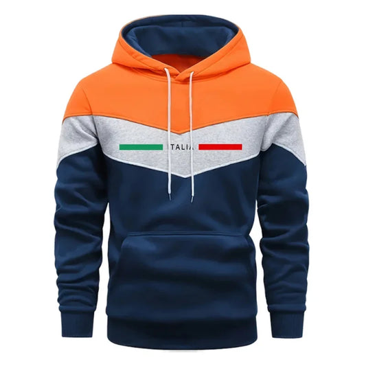 Automne hiver hommes sport survêtement ensemble sweat à capuche décontracté mode urbaine survêtement à capuche pantalons de survêtement italie imprimé tenues