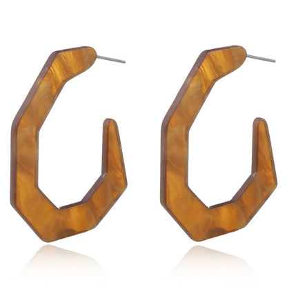Boucles d'Oreilles promenales en Forme de Losange pour Femme, Bijou en Acrylique,