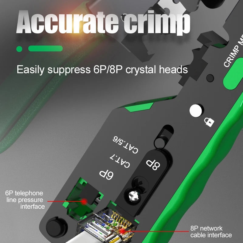 LAOA-Pince de Sertissage Universelle à Large Bande pour Câble Réseau Perforé, Borne Professionnelle, 5, 6, 7