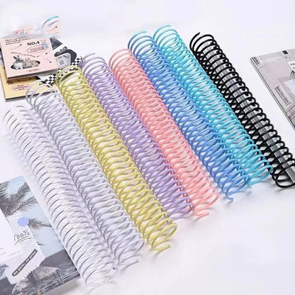 Anneau de reliure en plastique Transparent à feuilles mobiles,