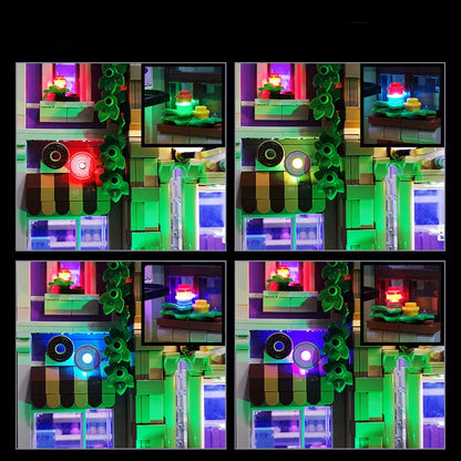 LYBMTWF Kit d'éclairage LED pour 10278, Compatible avec le modèle de blocs de construction de la poste de police Creator Expert, non inclus du modèle