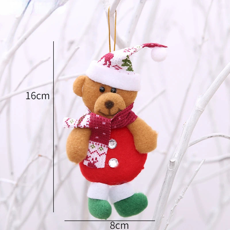 Décorations d'arbre de noël pour nouvel an 2022, poupées mignonnes, pendentif, décoration de maison, ornements d'arbre de noël, cadeau de noël, 2021