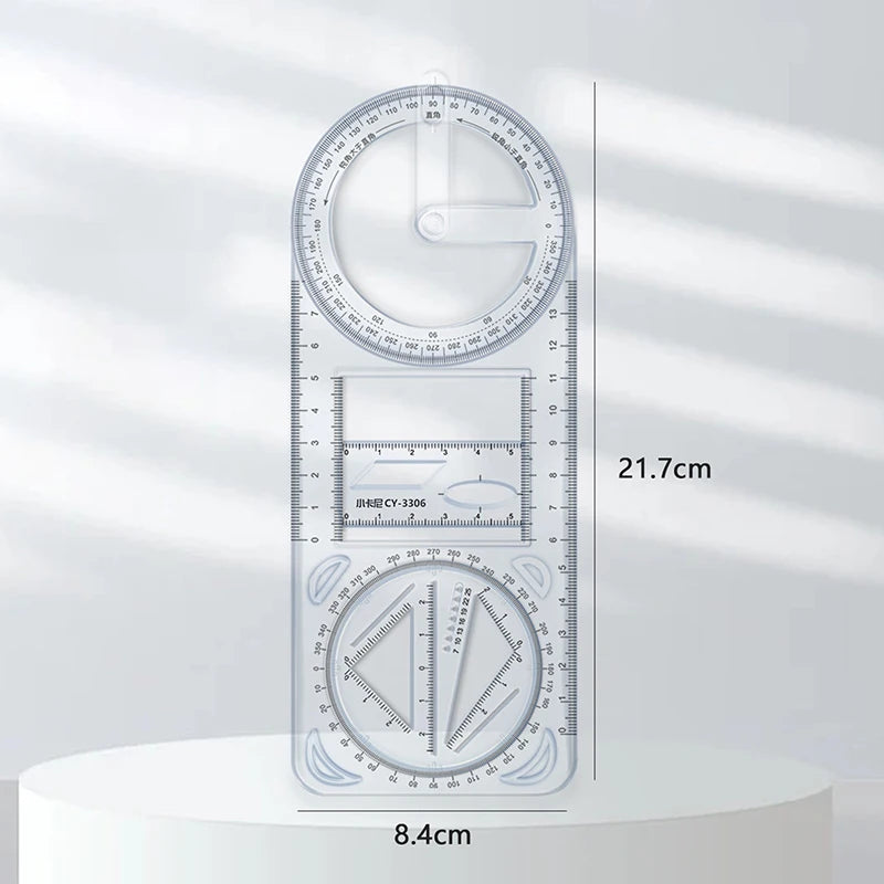 Règle géométrique multifonctionnelle