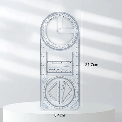 Règle géométrique multifonctionnelle