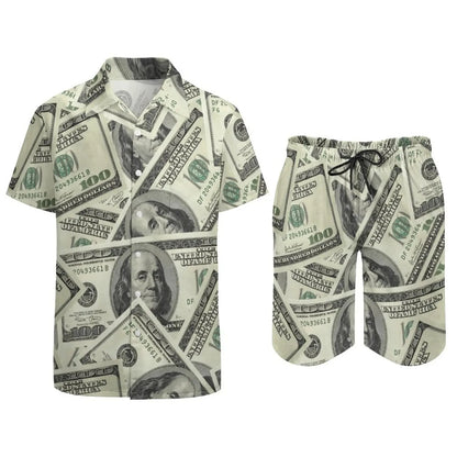 Ensemble champignon magique psychédélique pour hommes, chemise décontractée imprimée en 3D, short de plage surdimensionné, ensemble 2 pièces, costumes hawaïens pour vacances