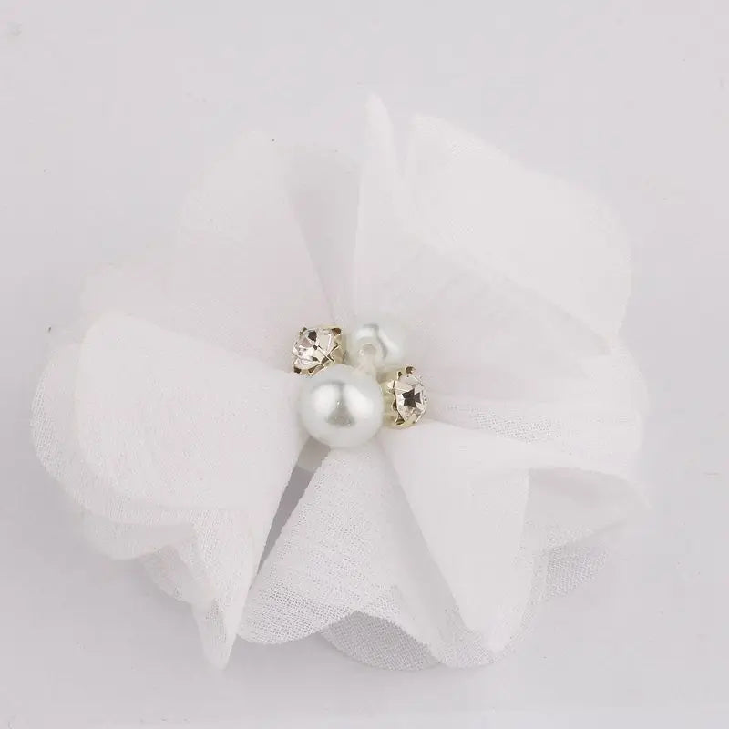Mini fleurs artificielles en tissu mousseline de soie, 8 pièces, 2 pouces, 35 couleurs, pour Invitation de mariage, décoration de robe