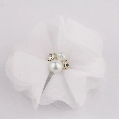 Mini fleurs artificielles en tissu mousseline de soie, 8 pièces, 2 pouces, 35 couleurs, pour Invitation de mariage, décoration de robe