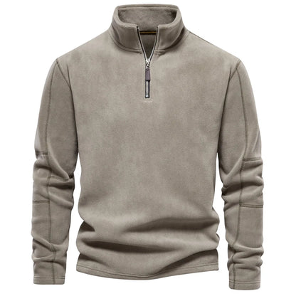 FGKKS 2023 sweat à capuche décontracté en plein air hommes chaud col à glissière haut de haute qualité conception sweat à capuche chaud hommes