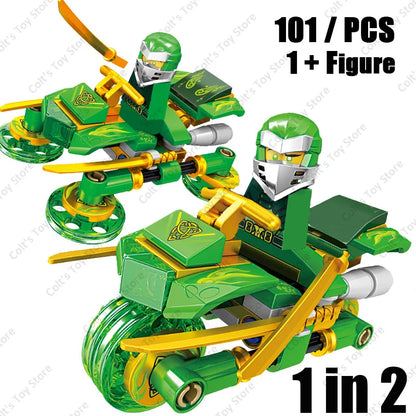 Nouveau Ninja Legacy Kai Jay Zane Lloyd moteur moto blocs de construction briques Mech Robot classique film modèle jouets pour enfants cadeaux