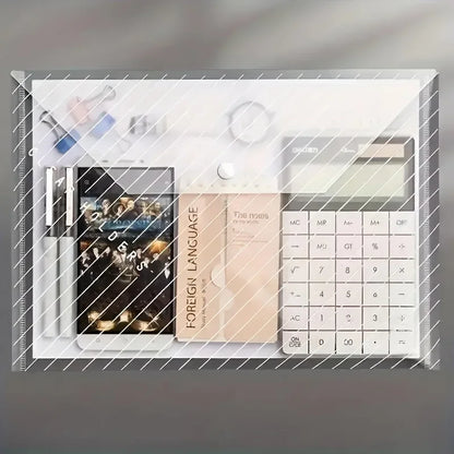 RANGE DOCUMENTS, 10 pièces, avec fermeture à bouton, en plastique Pp Durable,