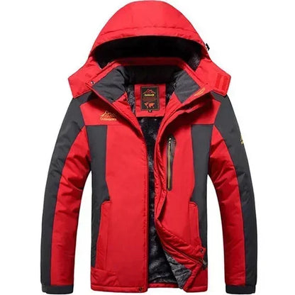 Coupe-vent homme grande taille 8XL 9XL veste d'hiver hommes imperméable coupe-vent velours chaud Parka manteau tourisme montagne neige pardessus