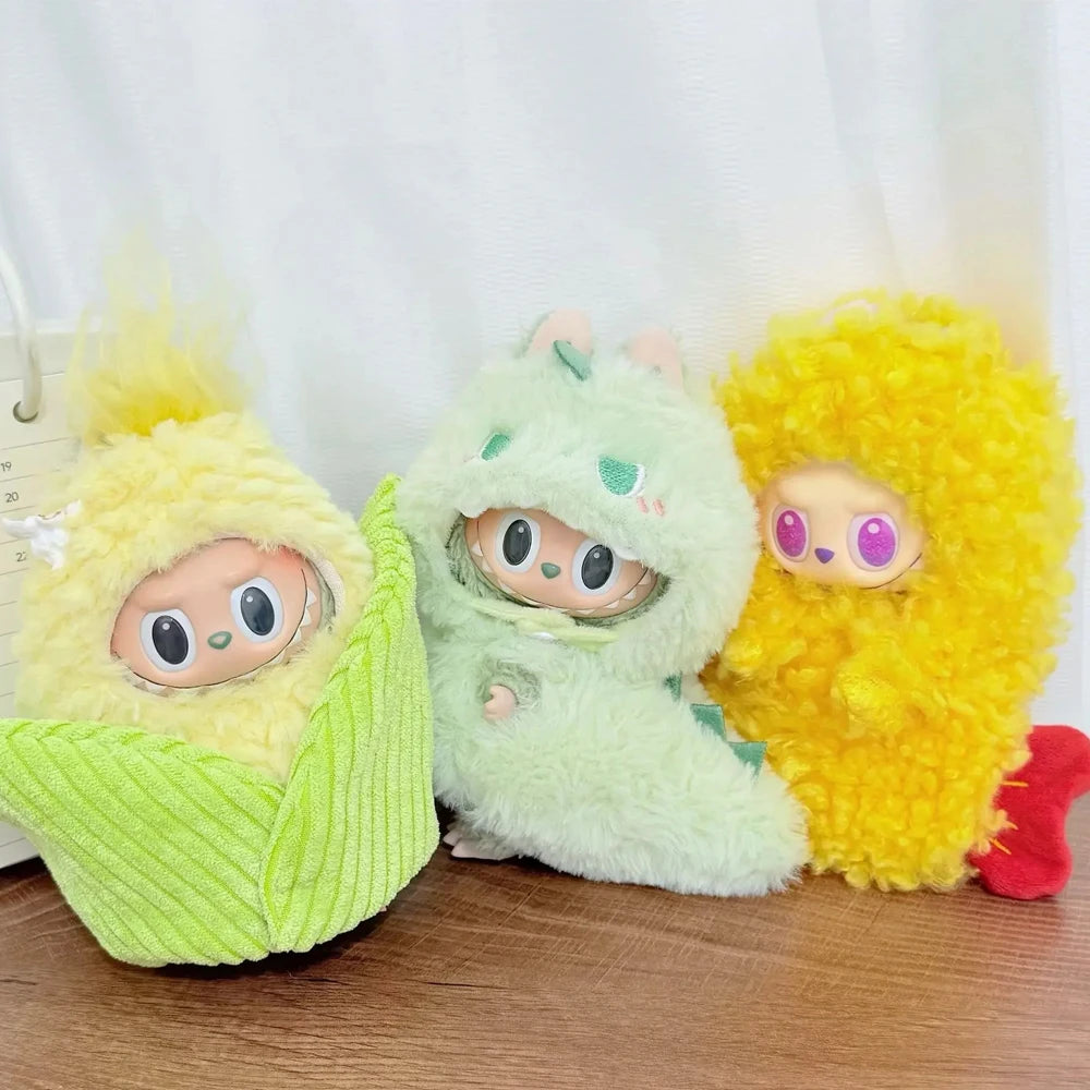 Vêtements de poupée pour Labubu Wacky Mart ami crevettes, vêtements faits à la main 17cm, accessoires de poupée pour déguisement Labubu V1 V3