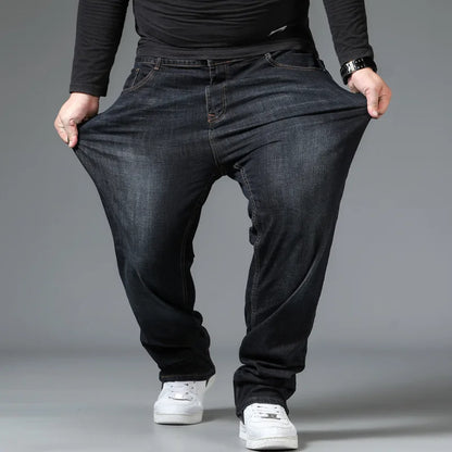 Jean Surdimensionné à Jambes Larges pour Homme, Pantalon en Denim, Grande Taille 10XL, à la Mode, pour le Travail, la Randonnée, 03