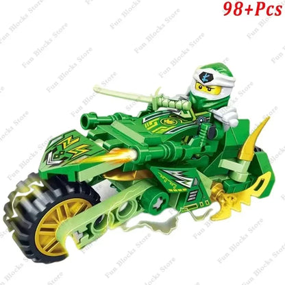 Nouveau Ninja Legacy Kai Jay Zane Lloyd moteur moto blocs de construction briques Mech Robot classique film modèle jouets pour enfants cadeaux