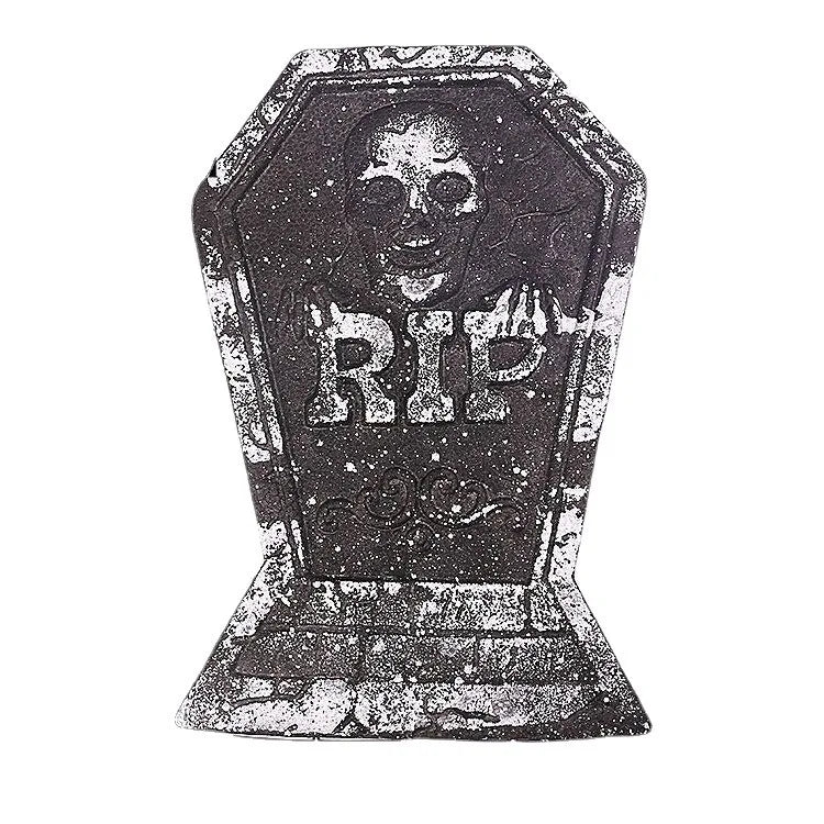 Pierre tombale en mousse pour décoration d'halloween, maison hantée, Bar, atmosphère d'horreur, Festival fantôme, crâne, araignée, chauve-souris, joyeux Halloween